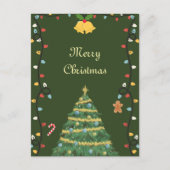 Weihnachtskarte für Ornamente Postkarte (Vorderseite)