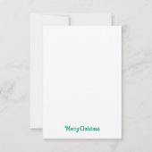 Weihnachtskarte für Parakeet und Candy Cane Dankeskarte (Rückseite)