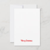 Weihnachtskarte für Parakeet und Weihnachtsbäume Dankeskarte (Rückseite)