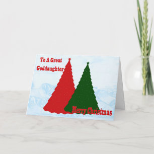 Weihnachtskarte für Patenttochter Feiertagskarte