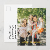 Weihnachtskarte für personalisiertes Foto - Indivi Feiertagspostkarte (Vorne/Hinten)