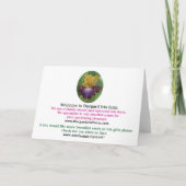 Weihnachtskarte für Pferde Feiertagskarte (Rückseite)