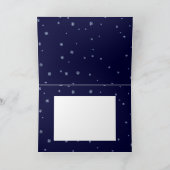 Weihnachtskarte für Pferdefreunde. Feiertagskarte (Innenseite)