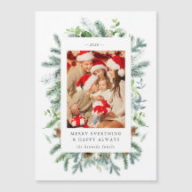 Weihnachtskarte für Pinien und Foto