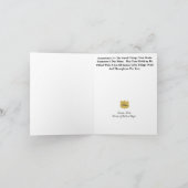 Weihnachtskarte für Polizist und Silhouette Karte (Innenseite)