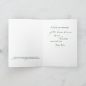 Weihnachtskarte für Priester Feiertagskarte (Innenseite)