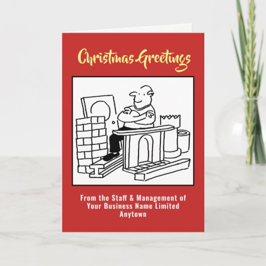 Weihnachtskarte für recycelnd oder wiederbelebte M Feiertagskarte (Vorderseite)
