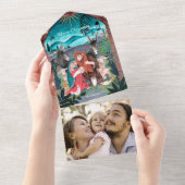 Weihnachtskarte für religiöse Krippen All In One Einladung (Abreißen)