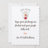 Weihnachtskarte für Rote Vögel und Wüsten Einladung (Rückseite)