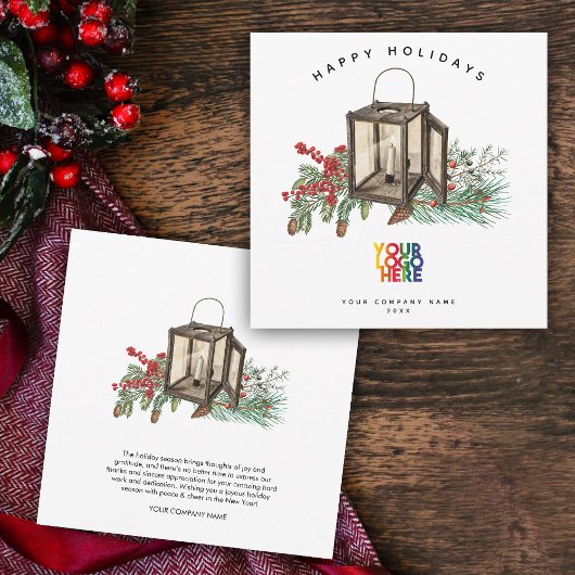 Weihnachtskarte für Rustikal Business-Logos