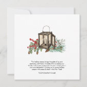 Weihnachtskarte für Rustikal Business-Logos (Rückseite)
