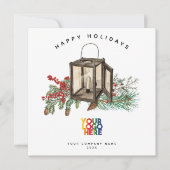 Weihnachtskarte für Rustikal Business-Logos (Vorderseite)