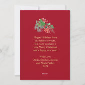 Weihnachtskarte für Schwarz & Gold Feiertagskarte (Rückseite)