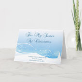 Weihnachtskarte für Schwester Feiertagskarte (Vorderseite)