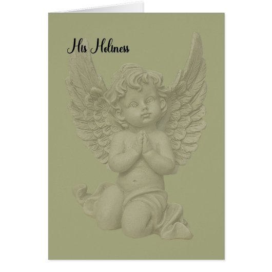 Weihnachtskarte für Seine Heiligkeit, den Papst (Vorne)