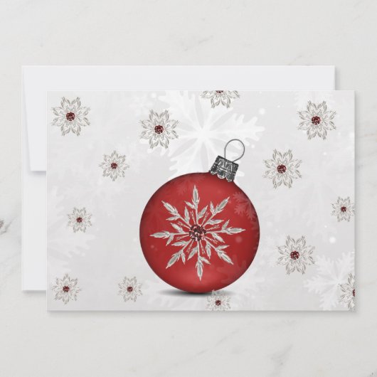 Weihnachtskarte für Silber Feiertagskarte (Vorderseite)