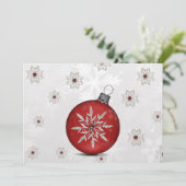 Weihnachtskarte für Silber Feiertagskarte (Stehend Vorderseite)