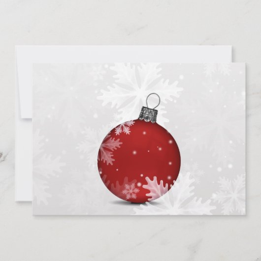 Weihnachtskarte für Silber Feiertagskarte (Vorderseite)