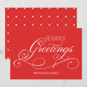 Weihnachtskarte für Skripte Feiertagskarte (Vorne/Hinten)