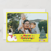 Weihnachtskarte für Snowman Feiertagskarte (Vorderseite)