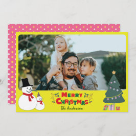 Weihnachtskarte für Snowman Feiertagskarte