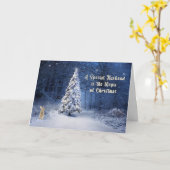 Weihnachtskarte für Special Husband Landschaftlich Karte (Gelbe Blume)