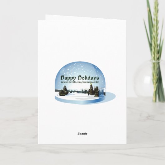 Weihnachtskarte für Stepson Feiertagskarte (Rückseite)