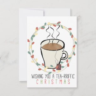 Weihnachtskarte für Teeliebhaber
