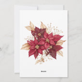 Weihnachtskarte für Unternehmen Feiertagskarte (Rückseite)