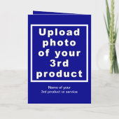 Weihnachtskarte für Unternehmen Feiertagskarte (Rückseite)