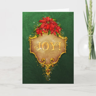 Weihnachtskarte für Unternehmen Gold Feiertagskarte