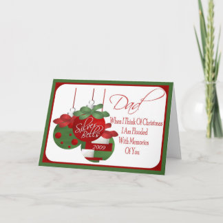 Weihnachtskarte für Vater Feiertagskarte