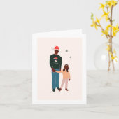 Weihnachtskarte für Vater und Tochter Karte (Gelbe Blume)