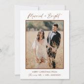 Weihnachtskarte für verheiratete und helle Ferien, Einladung (Vorderseite)