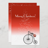 Weihnachtskarte für Vintagen Penny Feiertagskarte (Vorne/Hinten)