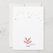 Weihnachtskarte für Wasserfarbe Feiertagskarte (Rückseite)