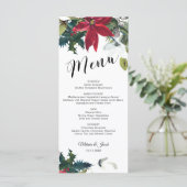 Weihnachtskarte für Wasserfarben Menükarte (Stehend Vorderseite)