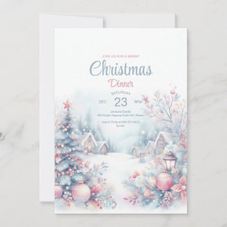 Weihnachtskarte für Watercolor Einladung