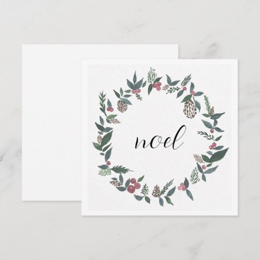 Weihnachtskarte für Weihnachten (Vorne/Hinten)