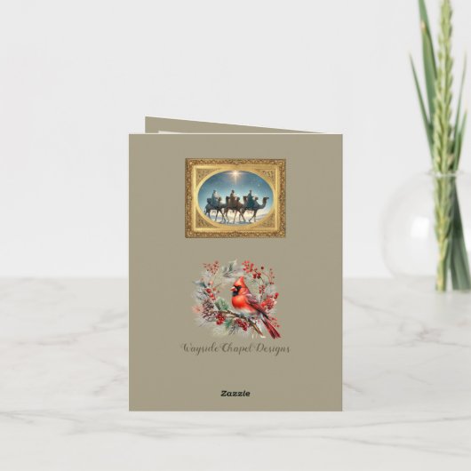 Weihnachtskarte für Weihnachten (Rückseite)