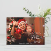 Weihnachtskarte für Weihnachtsfeier Feiertagskarte (Stehend Vorderseite)