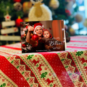 Weihnachtskarte für Weihnachtsschrei geklappt Feiertagskarte
