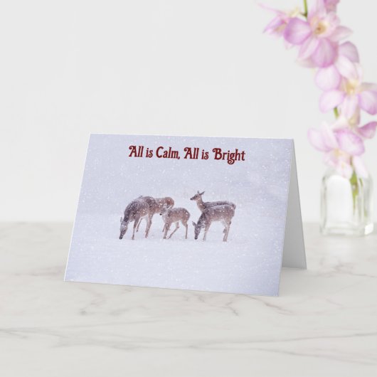 Weihnachtskarte für Wilden Hirsch Karte (Orchidee)