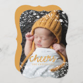 Weihnachtskarte für Winterkranz Feiertagskarte (Vorne/Hinten)