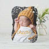 Weihnachtskarte für Winterkranz Feiertagskarte (Stehend Vorderseite)