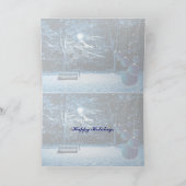 Weihnachtskarte fürs Schnee Feiertagskarte (Innenseite)