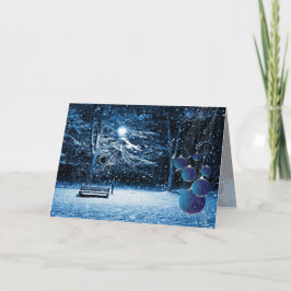 Weihnachtskarte fürs Schnee Feiertagskarte