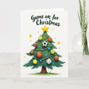 Weihnachtskarte 'Game On' Karte