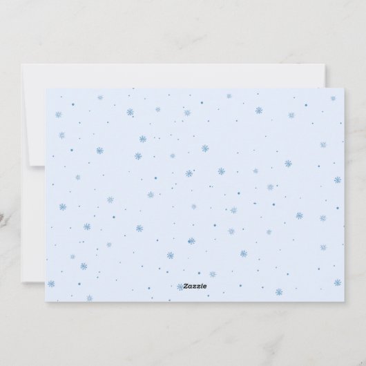 Weihnachtskarte gedruckt online feiertagskarte (Rückseite)