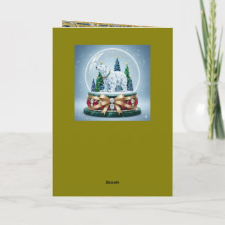 Weihnachtskarte gefaltet feiertagskarte